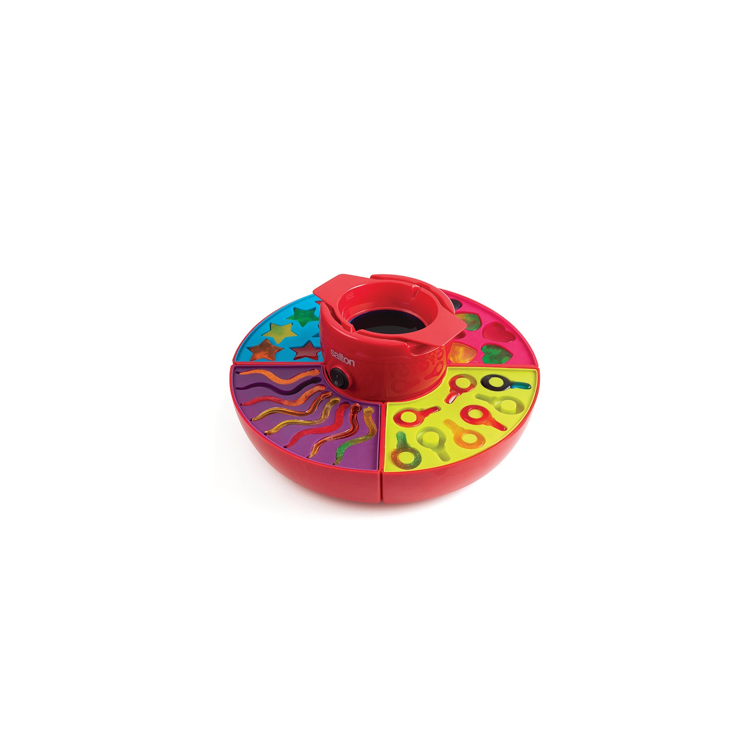 Salton GM1707 Gummy Candy Maker, Recipes Included, Red