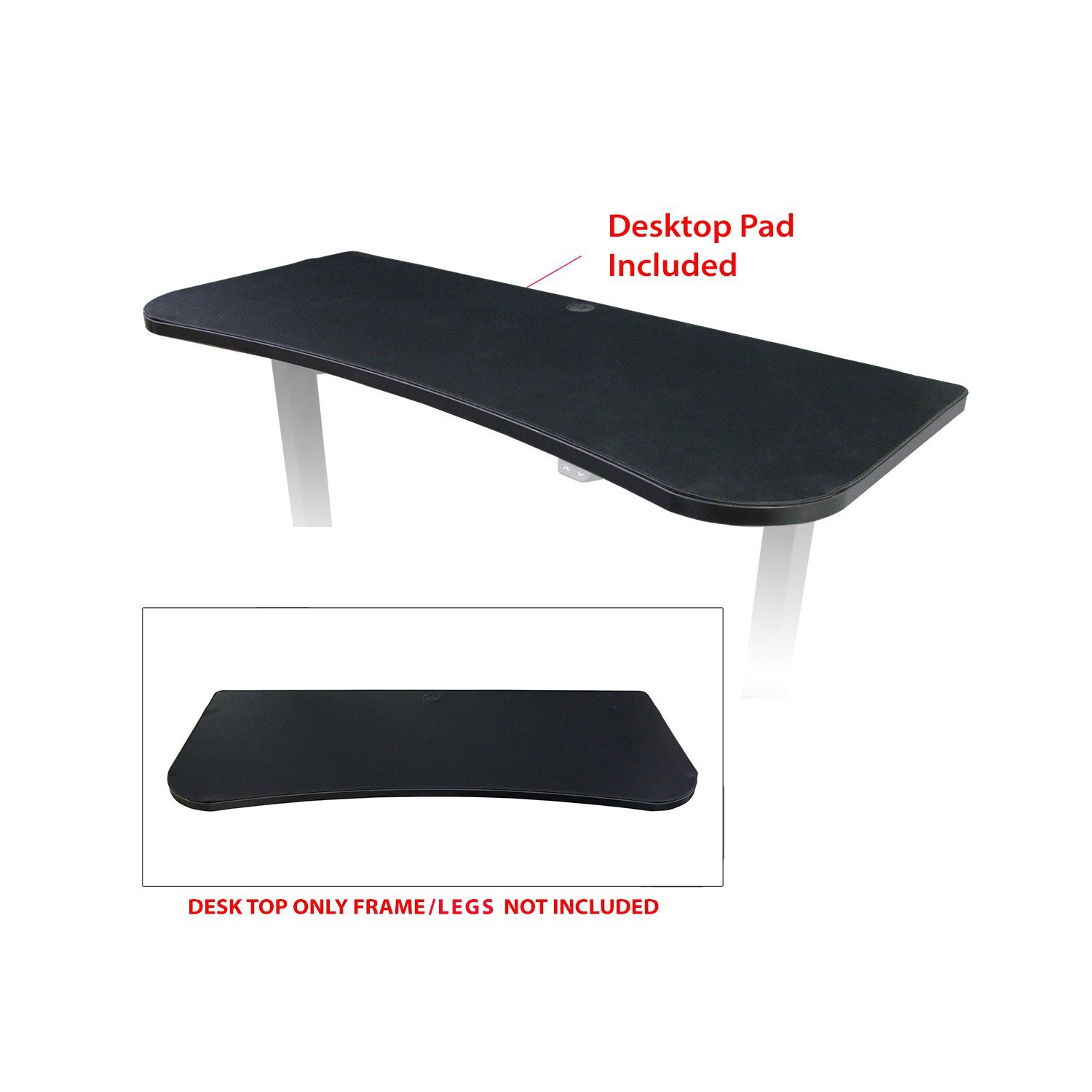 Surface de bureau de jeu une pièce de 55 po avec tapis GD-N55 de Boost Industries