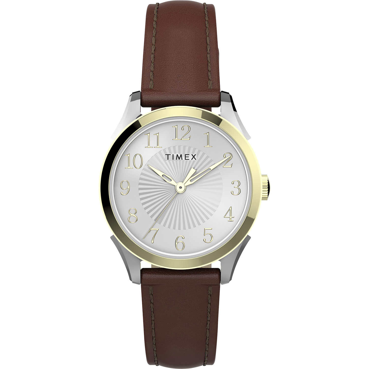 Montre-bijou de 28 mm pour femmes de Timex - Havane/Argenté