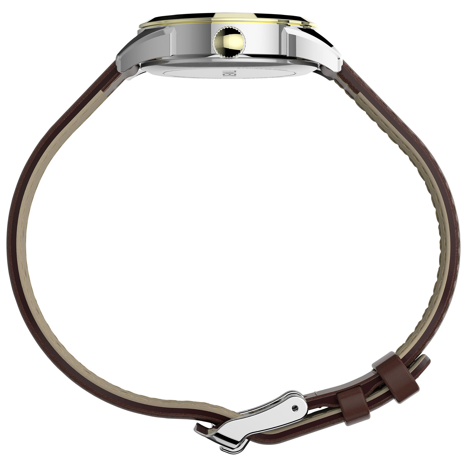 Montre-bijou de 28 mm pour femmes de Timex - Havane/Argenté