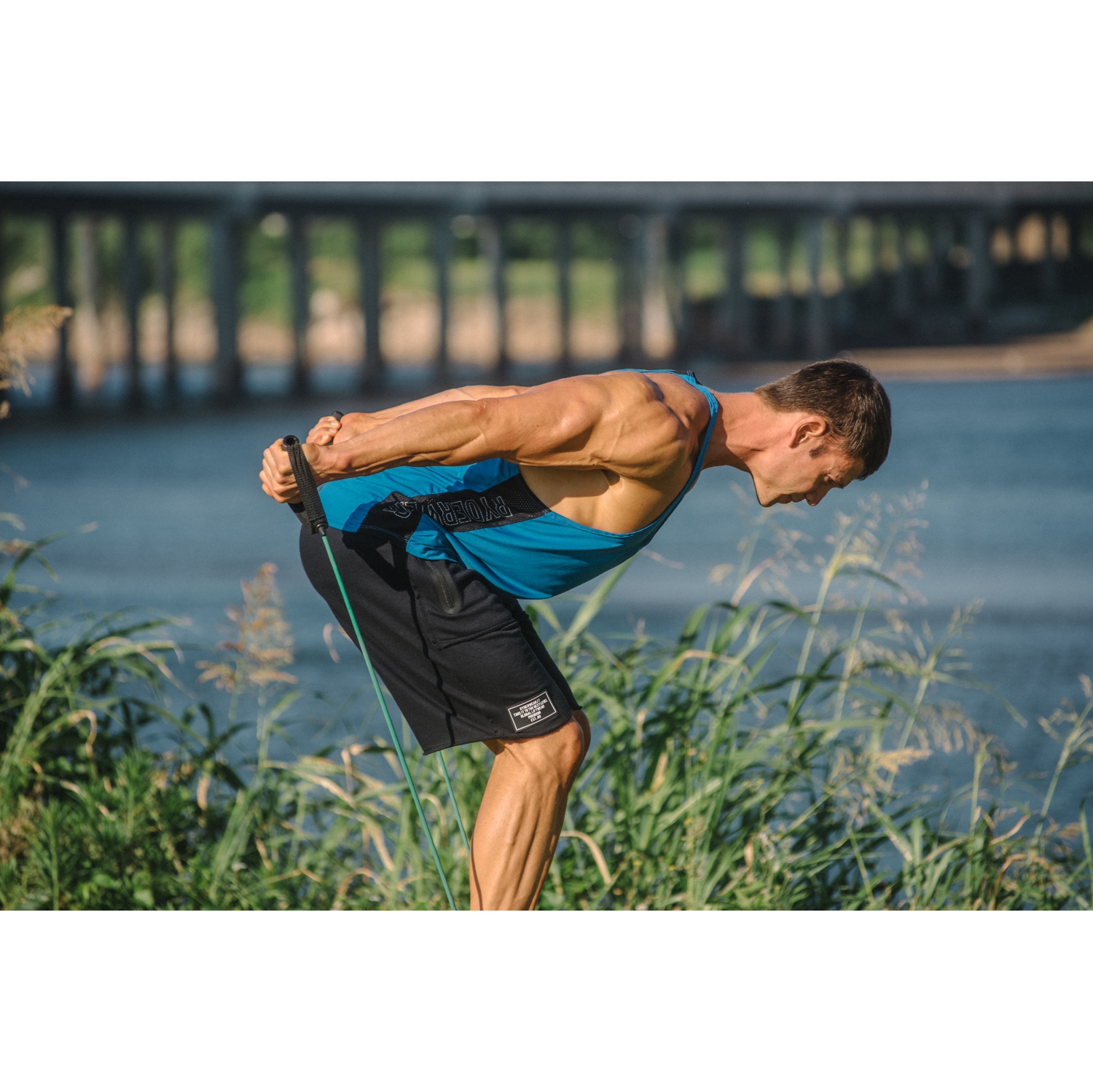 Premium Resistance Band Ripcords Orange Tension with Ergonomic Rubber Handles, commercial grade for best results and long-term use, perfect for home