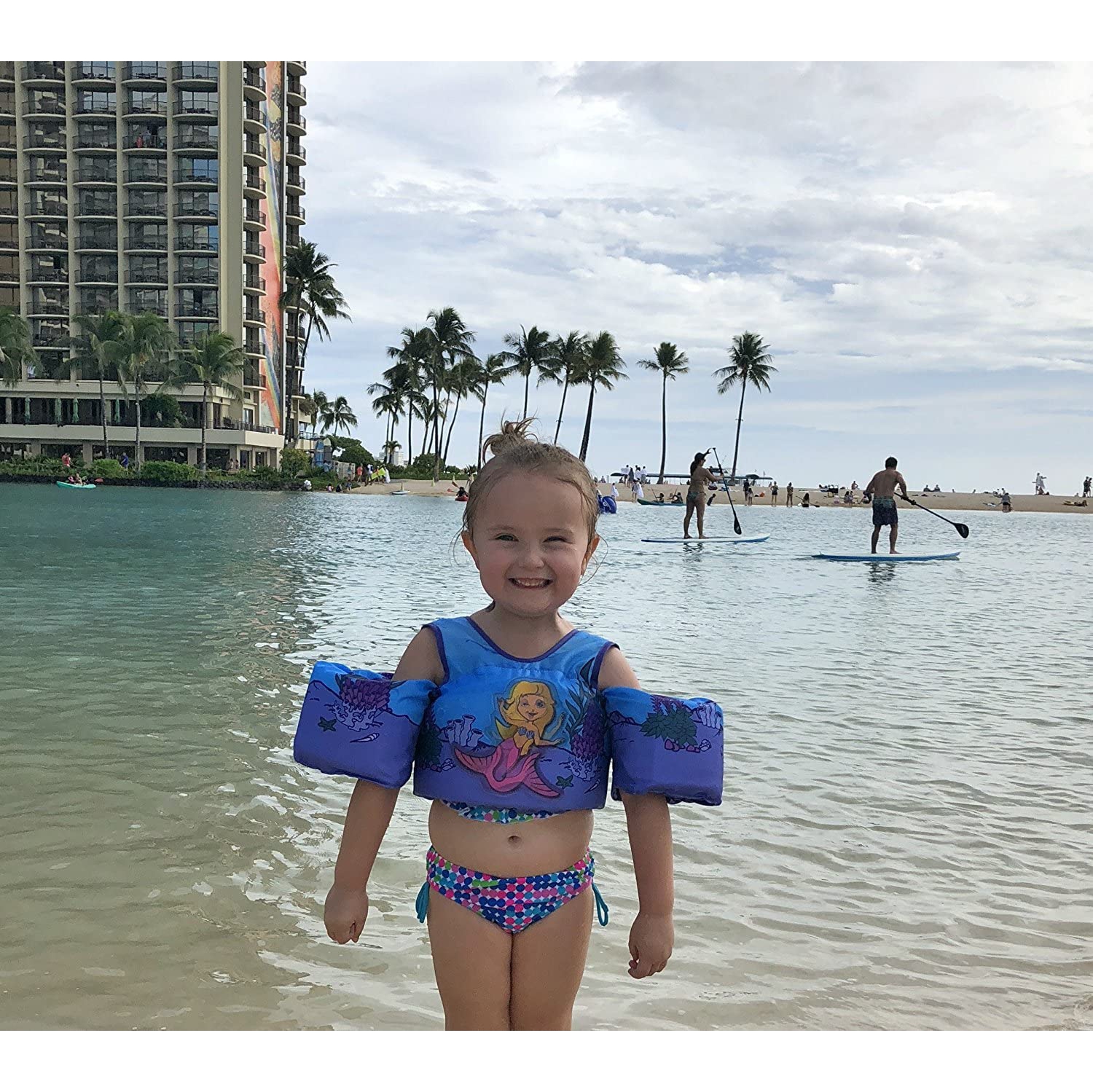 Body Glove – Vestes Paddle Pals Motion Life, la veste de natation brevetée U.S. Coast Guard approuvée pour enfants, 33 à 55 LB, sous l’eau