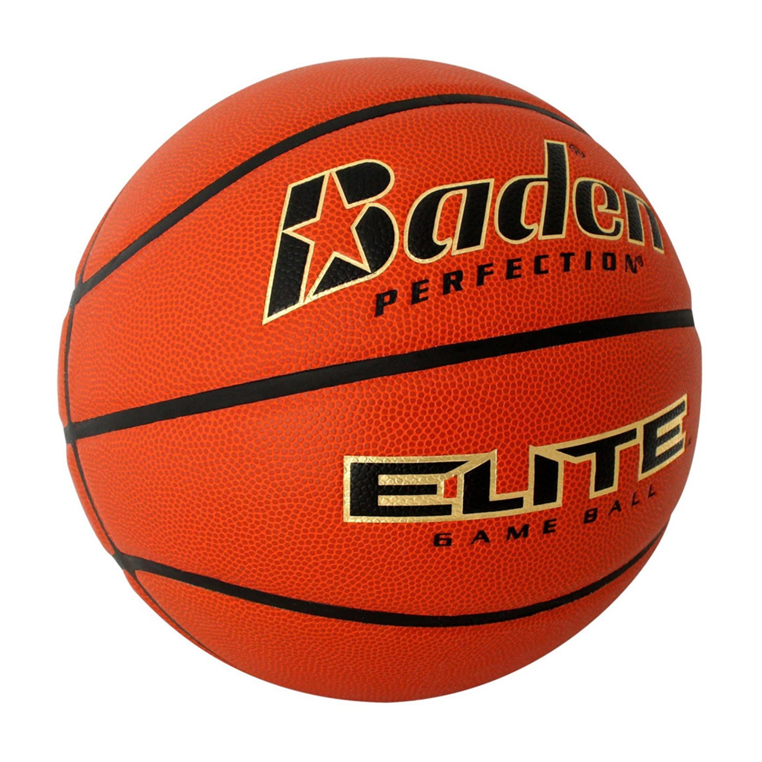 Baden PERFECTION ÉLITE Ballon de Basket d'Intérieur - Balle Approuvée par NFHS, Taille Officielle 7