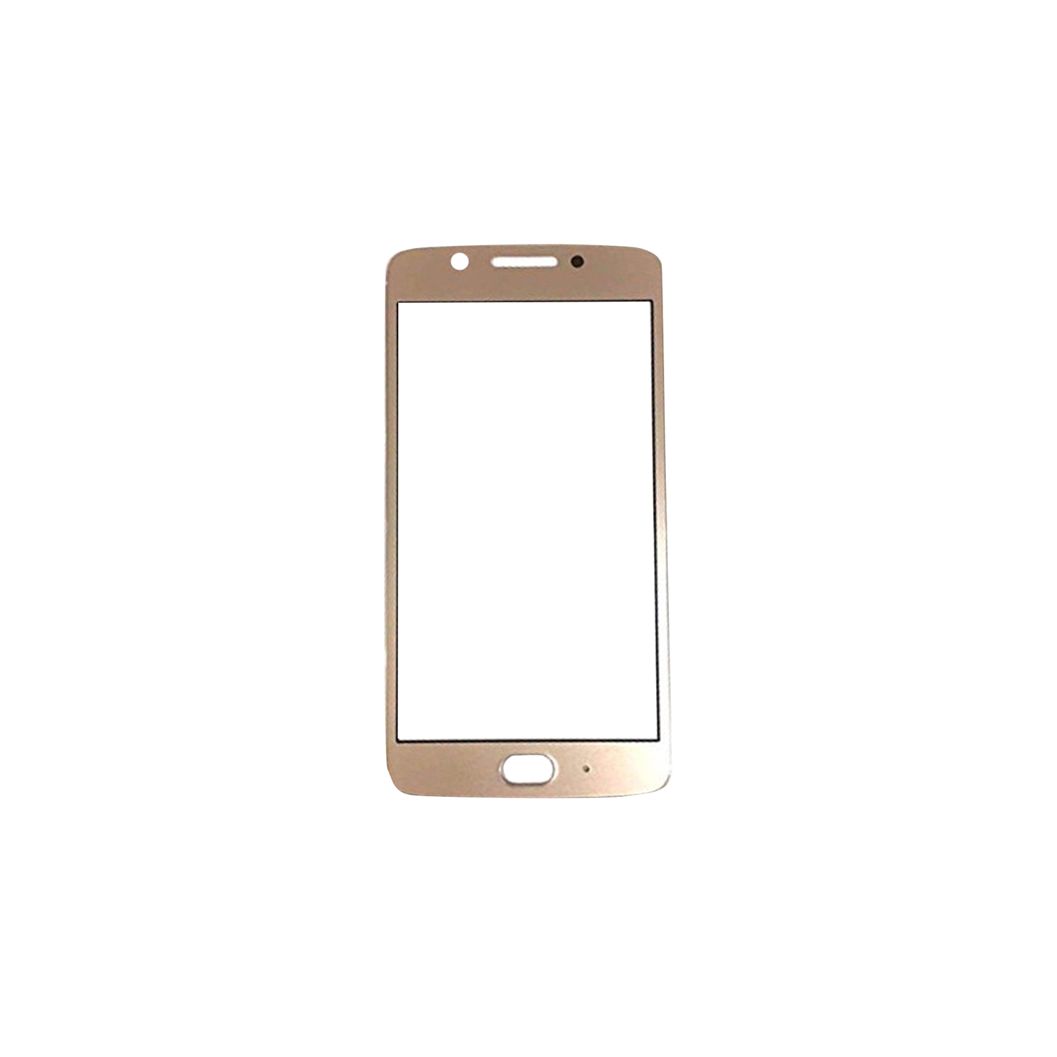 Replacement Front Top Glass Outer Screen Glass Lens Compatible With Motorola Moto G5 XT1670 - Gold