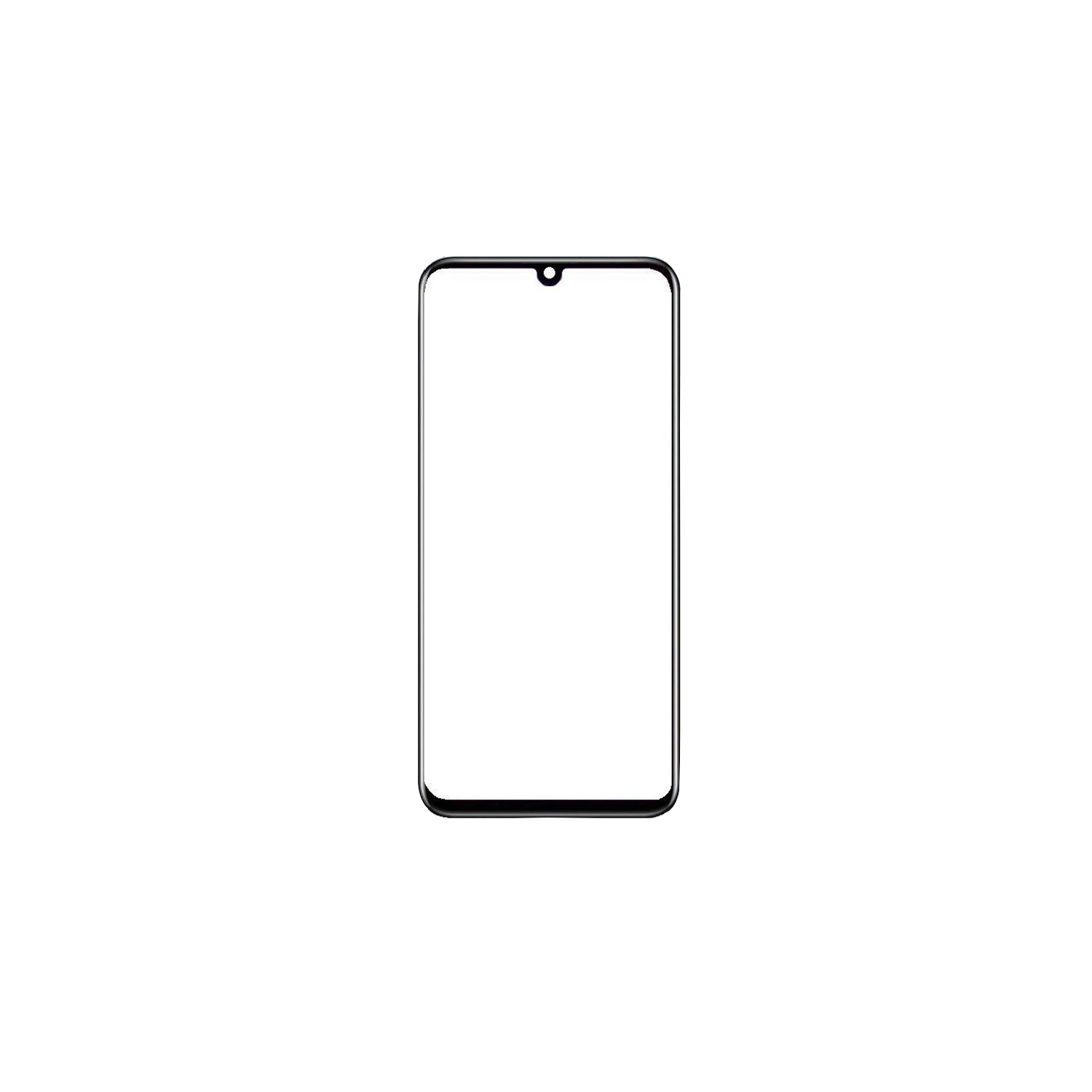 Replacement Front Top Glass Outer Screen Glass Lens Compatible With Huawei Honor 10 Lite - Black
