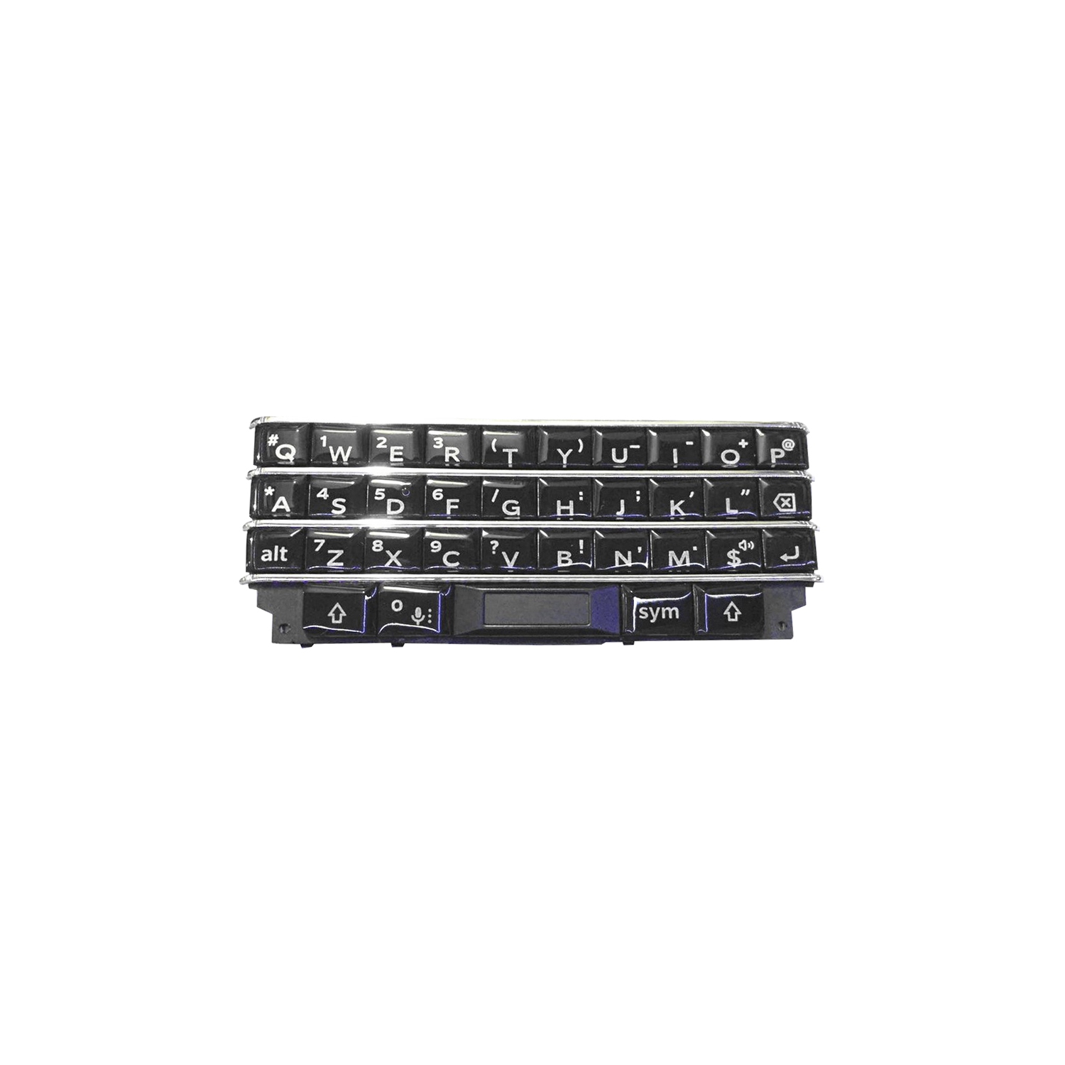 BlackBerry Keyone DTEK70 BBB100-1 English Keyboard Keypad With Flex Replacement - Silver