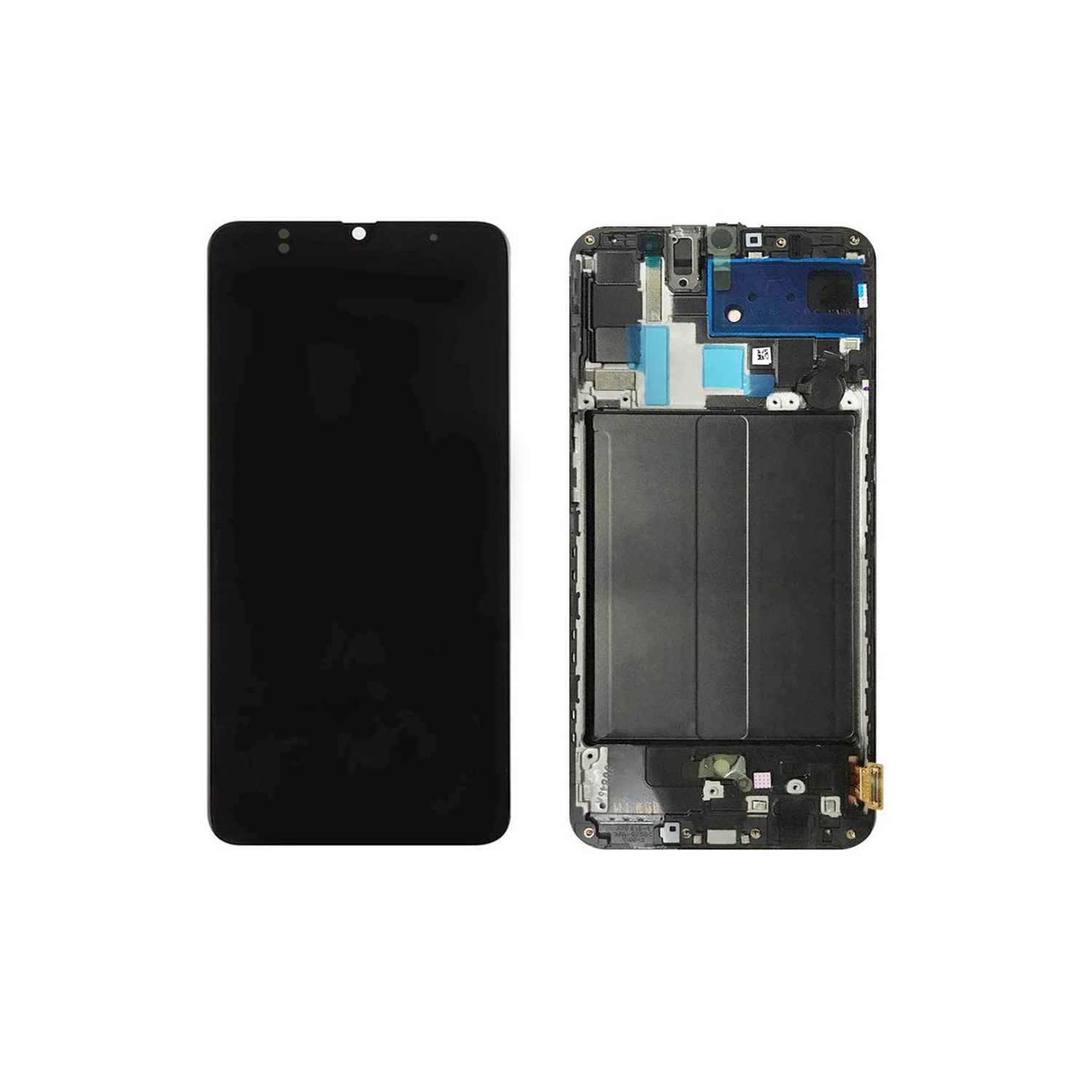 Replacement OLED Display Touch Screen Digitizer Assembly With Frame For Samsung Galaxy A70 (SM-A705W) - Black