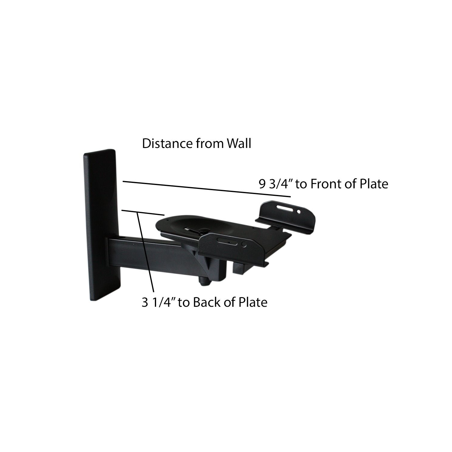 Support de fixation murale pour haut-parleur d’étagère WB-1134 de Boost Industries pour haut-parleurs puissants/de contrôle