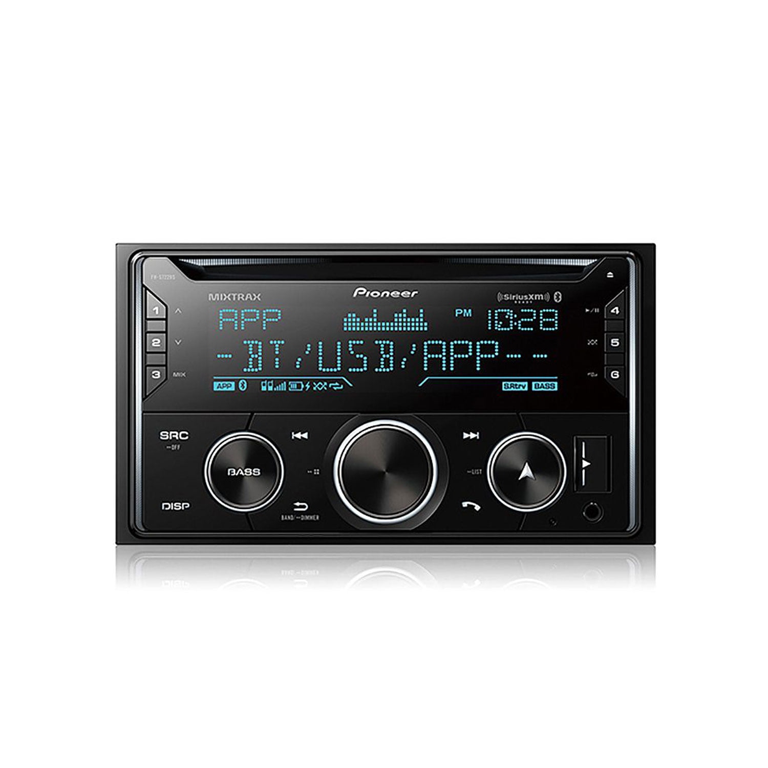 Pioneer FH-S722BS Double-Din CD Receiver with Built-In Bluetooth