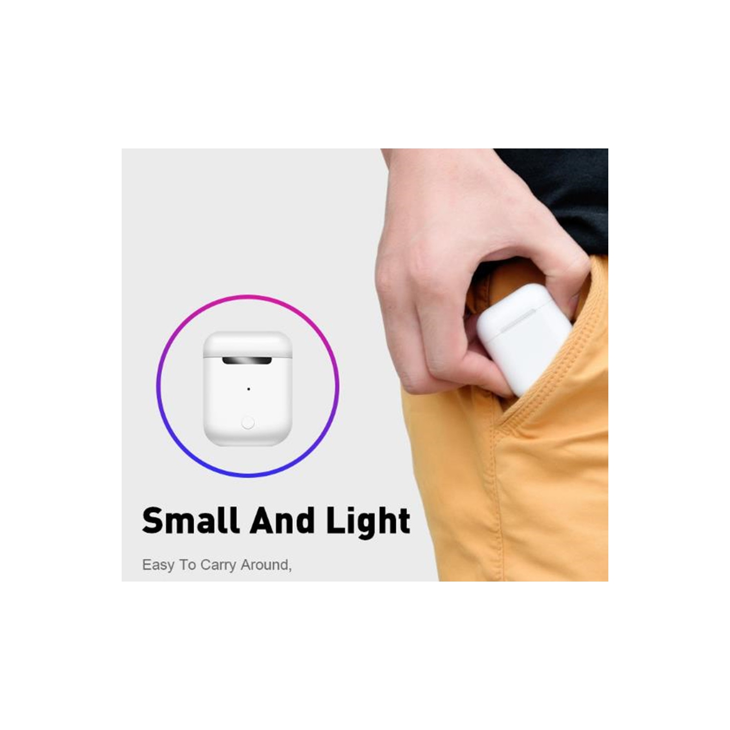 【CSmart】 TWS Wireless Bluetooth Auto Pairing Touch Control Stereo Air_pods Earbuds Earphones Headsets Headphones for Samsung iPhone