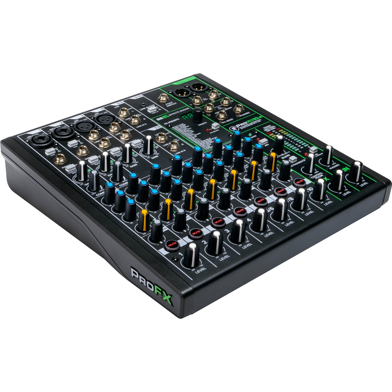 Console de mixage professionnelle à 10 canaux ProFX10v3 de Mackie avec USB