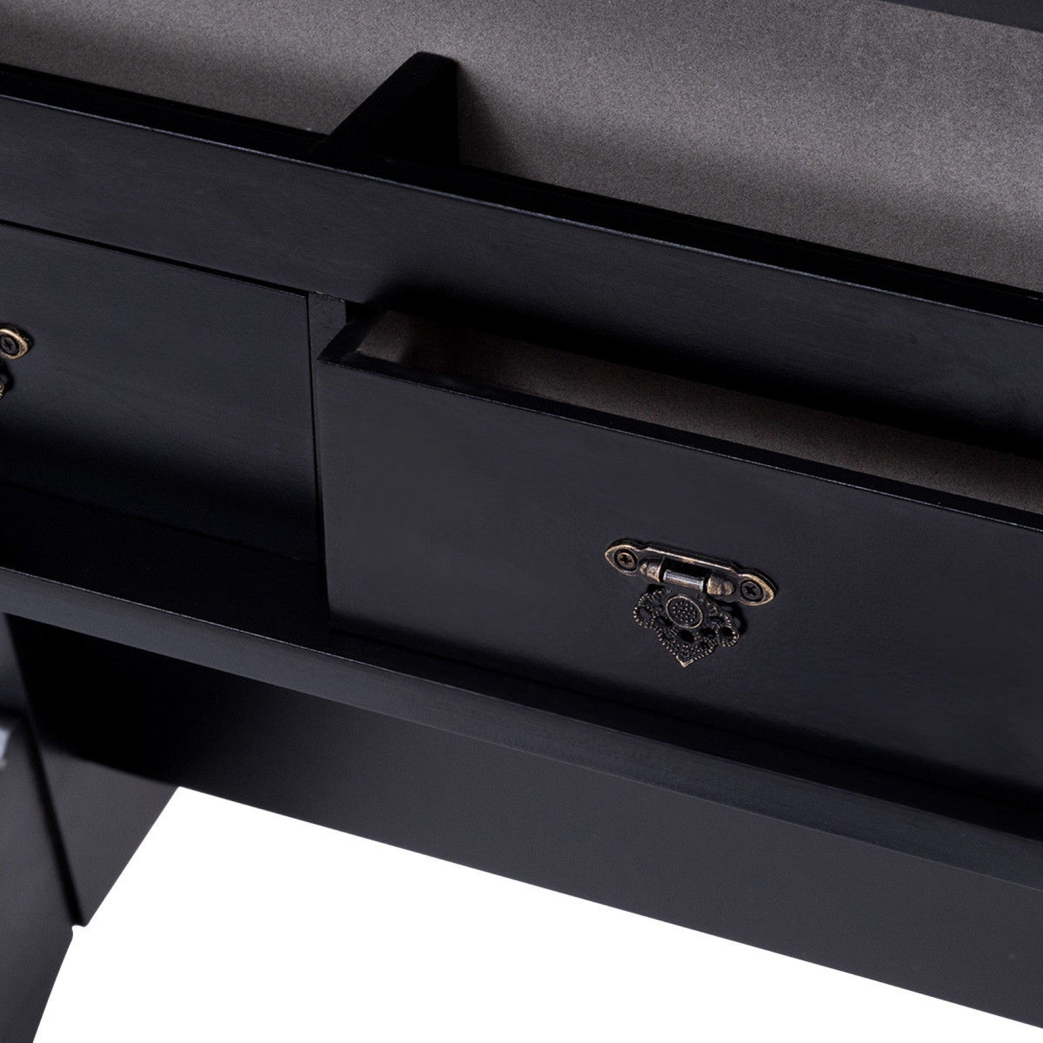 Marque Costway Armoire à bijoux en miroir Armoire de rangement Boîte de rangement avec tiroirs Cadeau de Noël