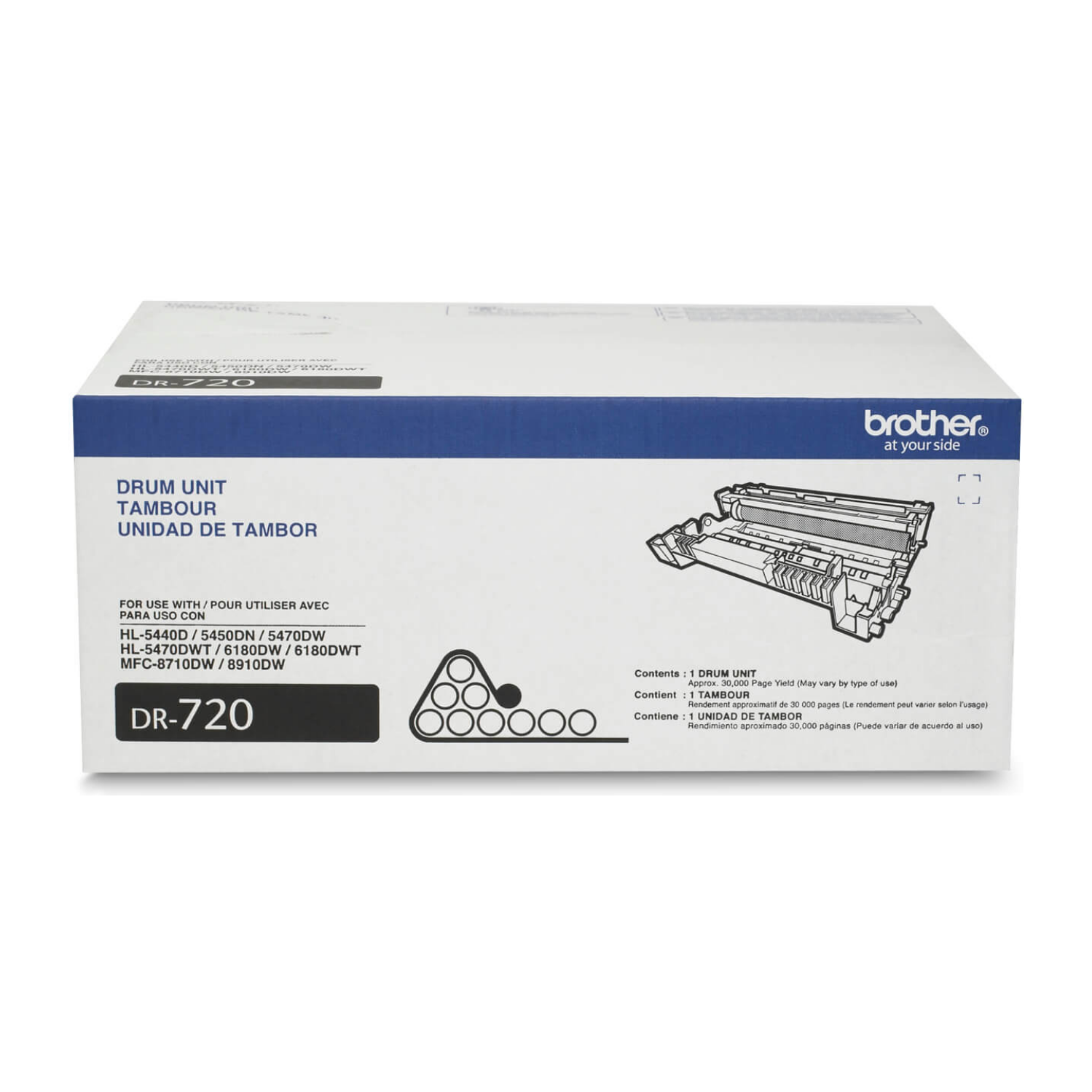 Brother Original DR720 Drum Unit For. Brother HL-5450, MFC-8510 - 8950DW to HL-6180 Serie