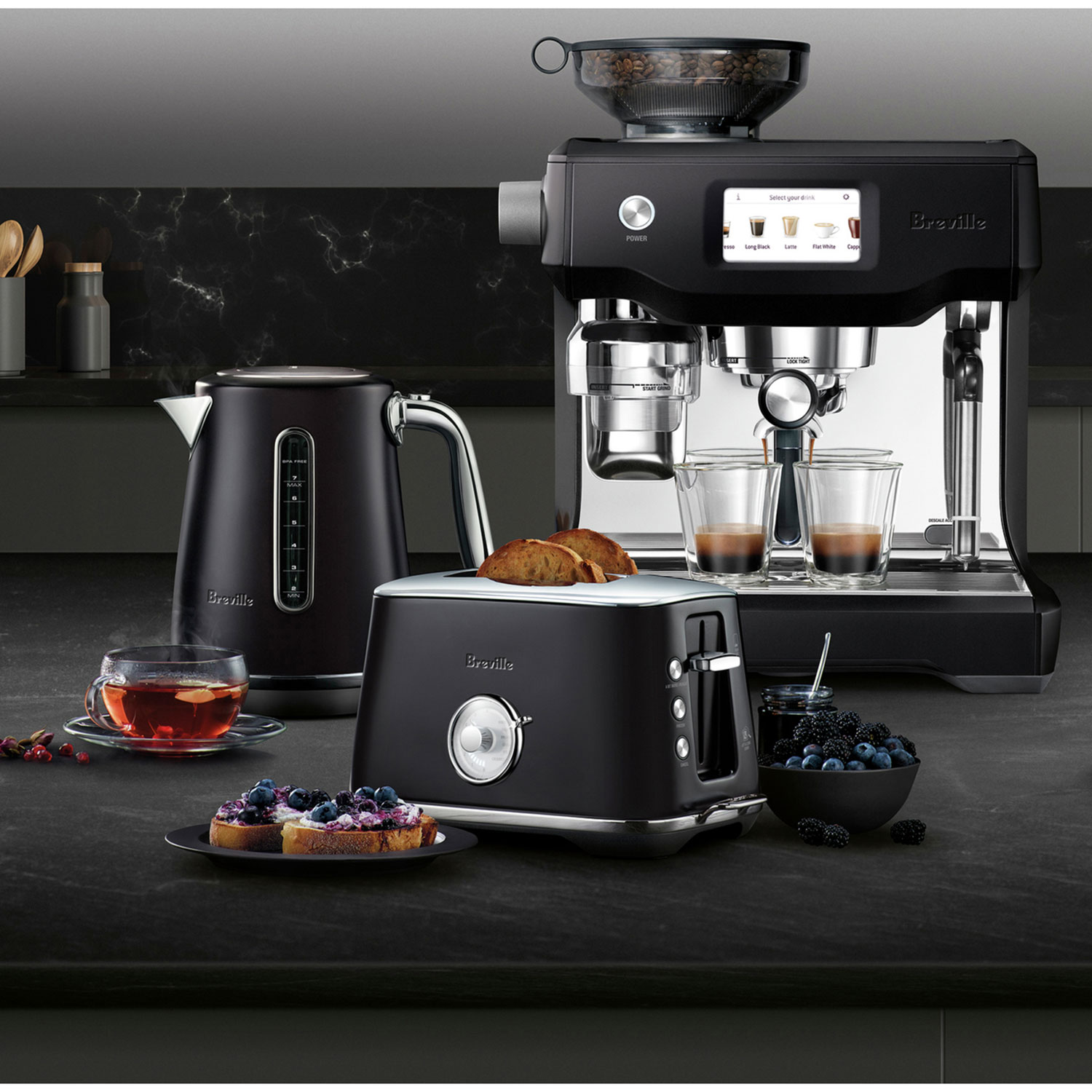 Breville Bambino Plus Espresso Machine— Black Truffle – Laidrey