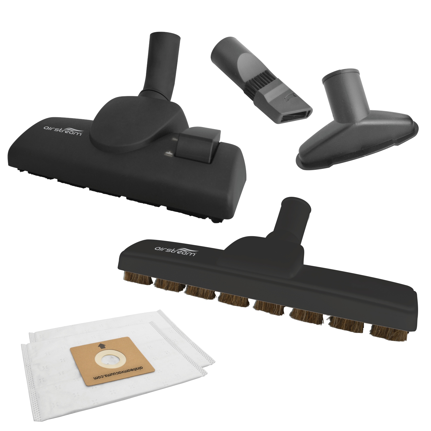 Aspirateur-traîneau AS100 - 1200 Watts - avec brosse tapis combinée et brosse à plancher Deluxe