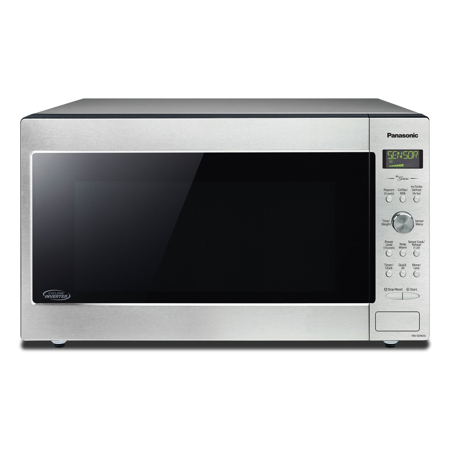 Panasonic NN-SD965S 2.2 cu. ft 1200 W Genius Cyclonic Inverter Countertop Microwave Oven - Stainless Steel