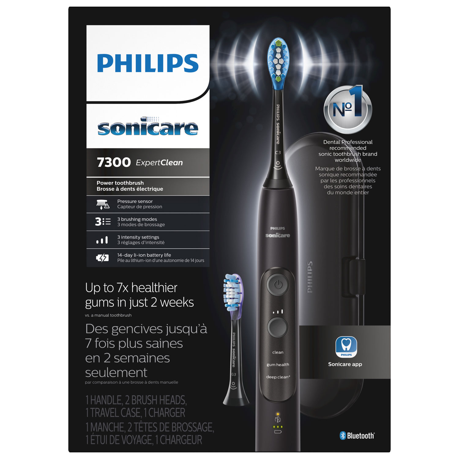 Philips SoniCare ExpertClean Electric Toothbrush - Black
