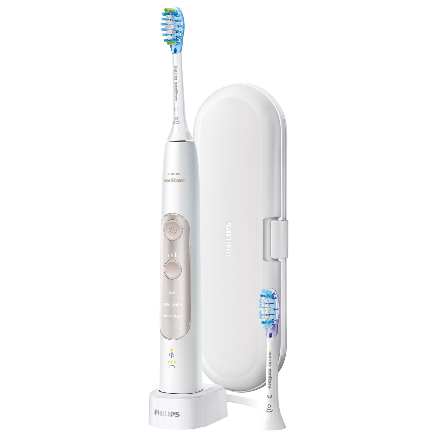 Brosse à dents électrique SoniCare ExpertClean de Philips - Blanc