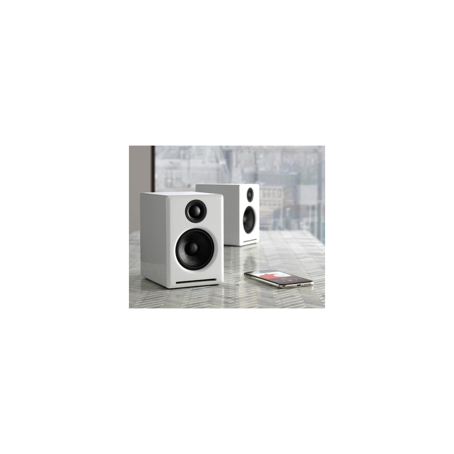 Audioengine A2+ Wireless Speakers w/ Bluetooth (Pair) - White