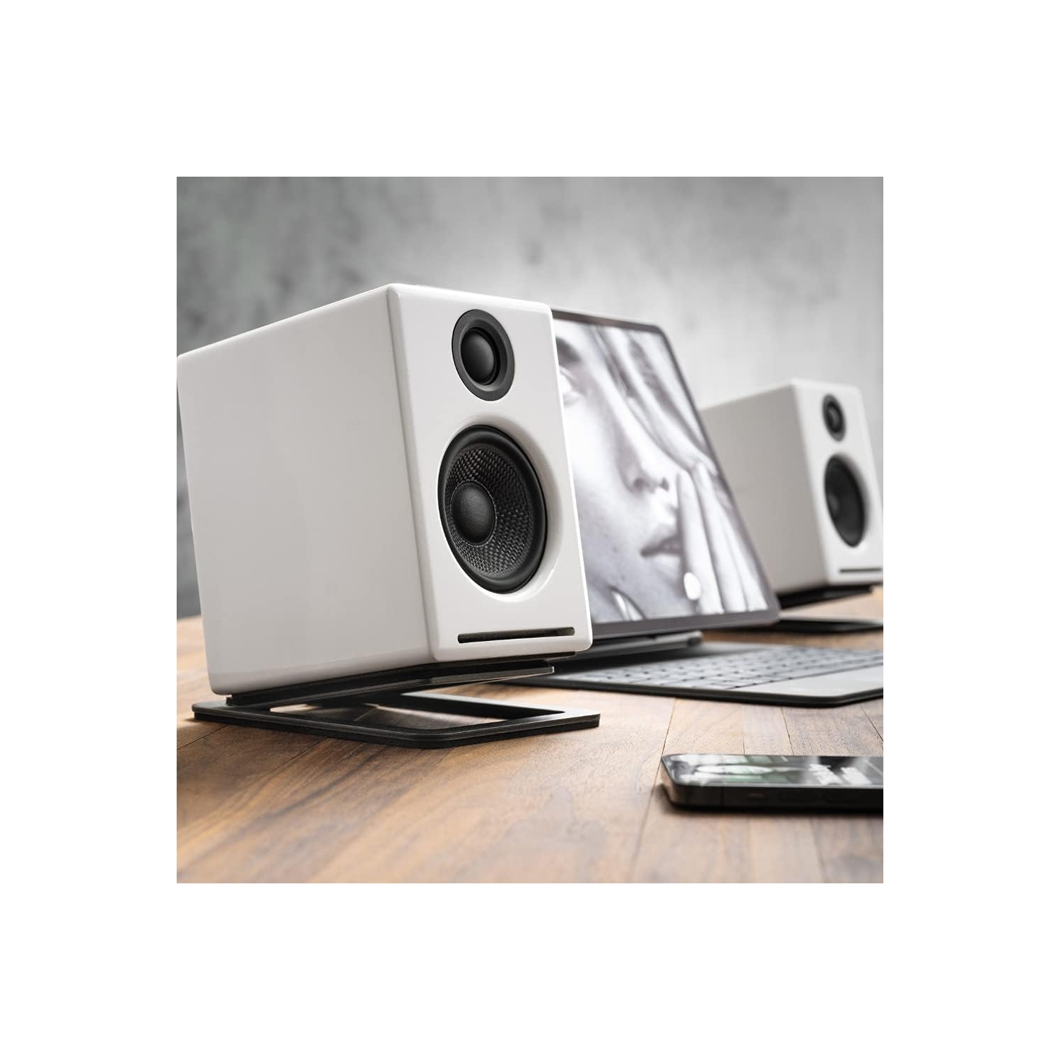 audioengine a2+ wireless 白 Audioengine A2+ Wireless Speakers w/ Bluetooth (Pair) - White