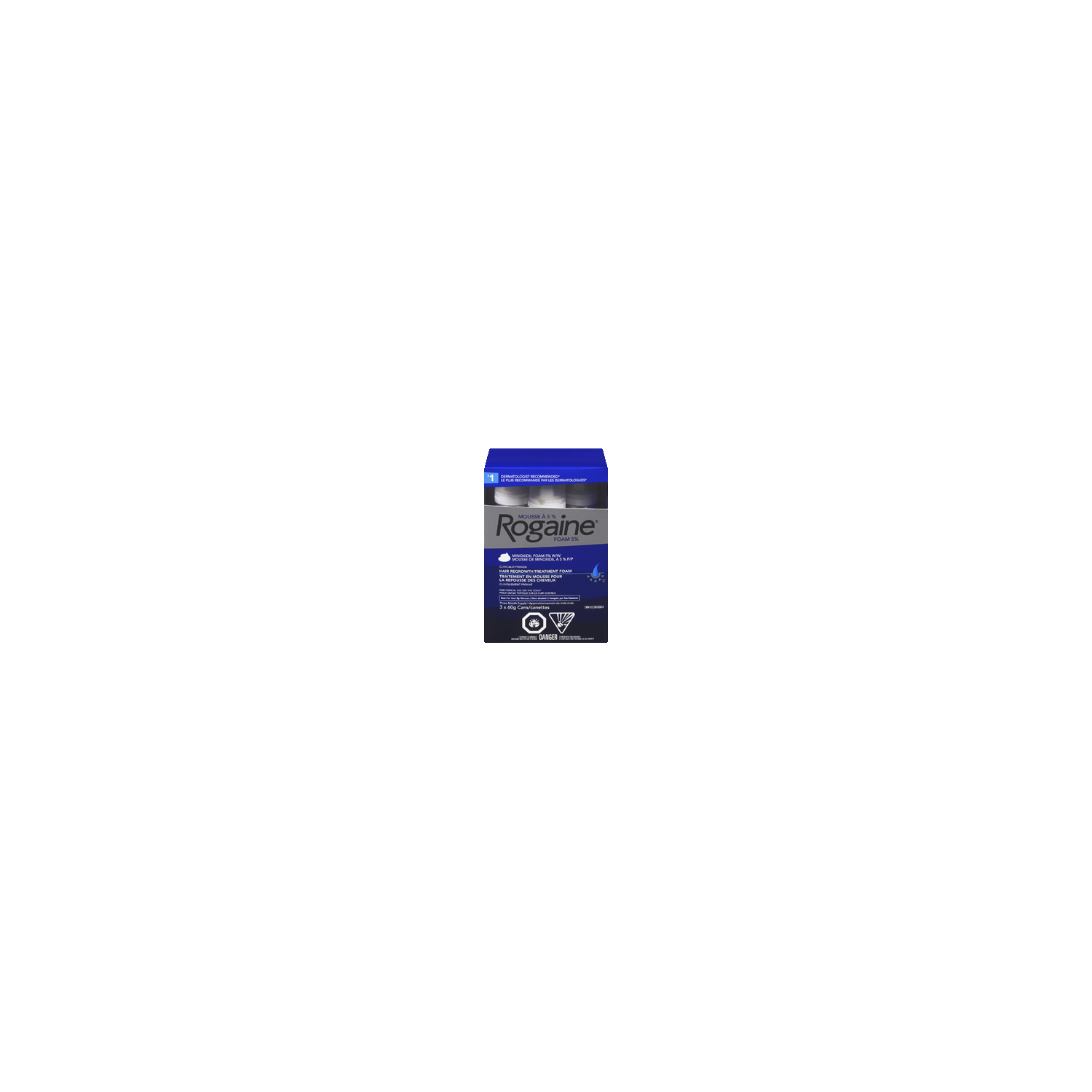 ROGAINE Men's Foam 5% Hair Regrowth Treatment, 60 g