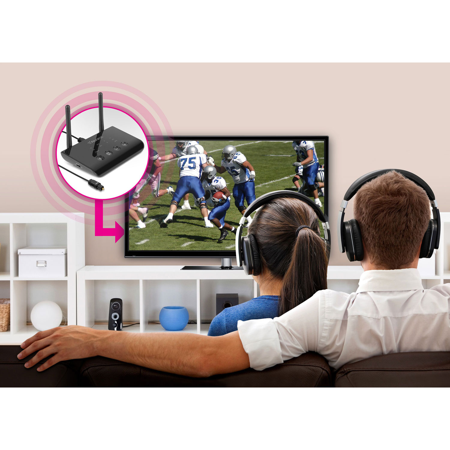 Aluratek Universal Bluetooth Optical Audio Receiver & Transmitter