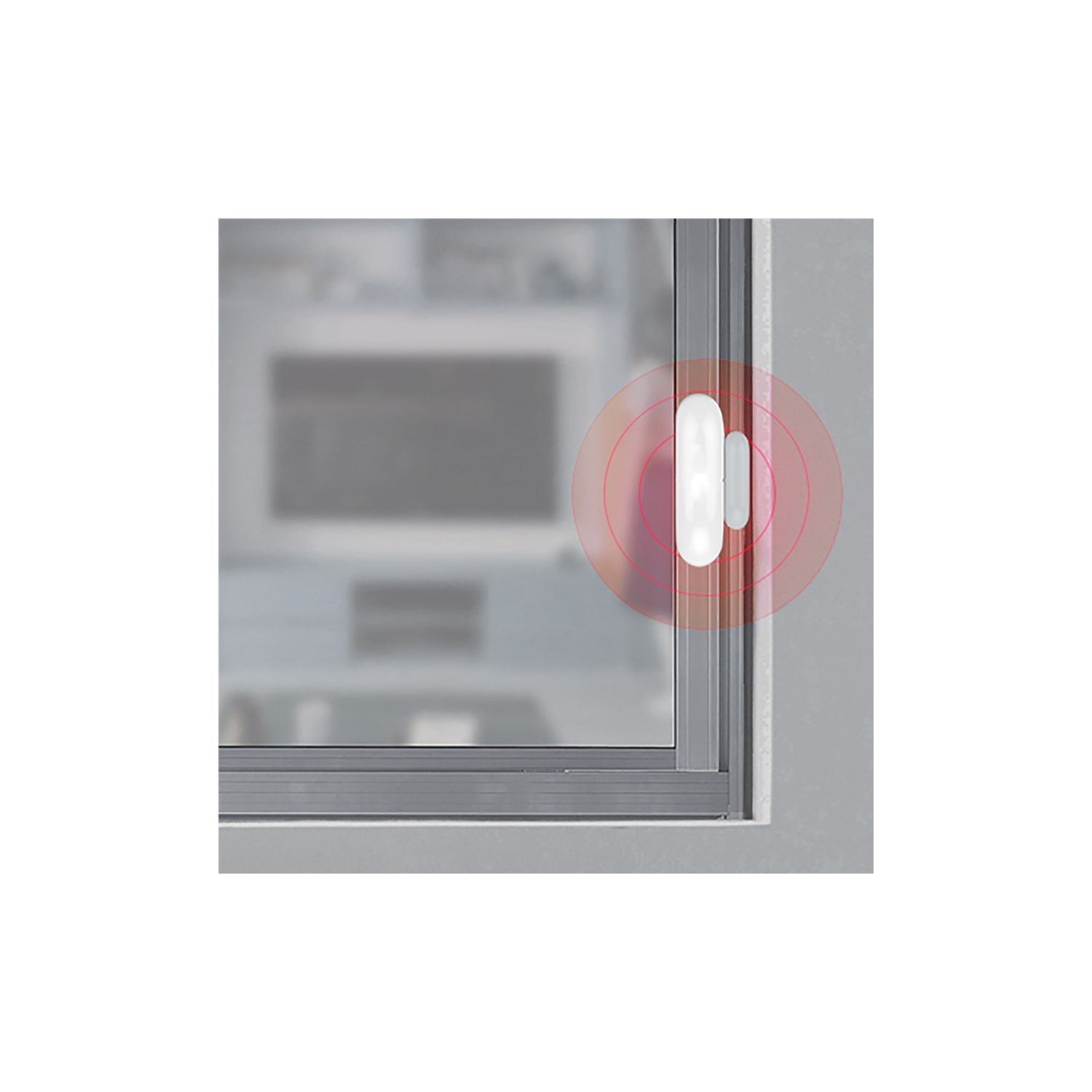 BAZZ Smart Home Capteur de Contact de Porte Wi-Fi Blanc DOORWFW1