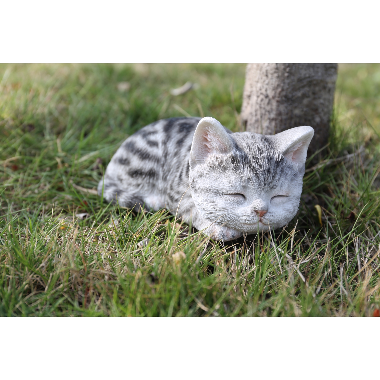 Hi-Line Gifts Ltd. CAT-KITTEN SLEEPING - GREY TABBY