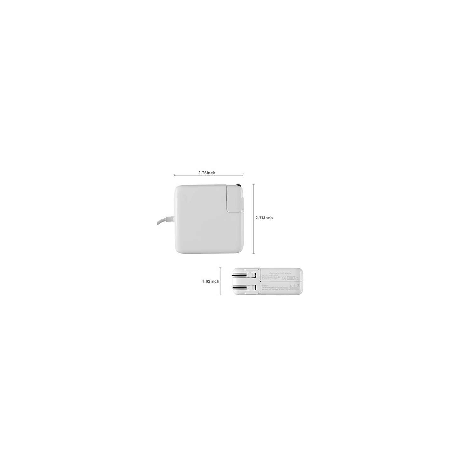 Chargeur pour MacBook Pro, adaptateur d’alimentation MagSafe 1 de 60 W à embout en L magnétique pour MacBook Pro 11 d’Apple