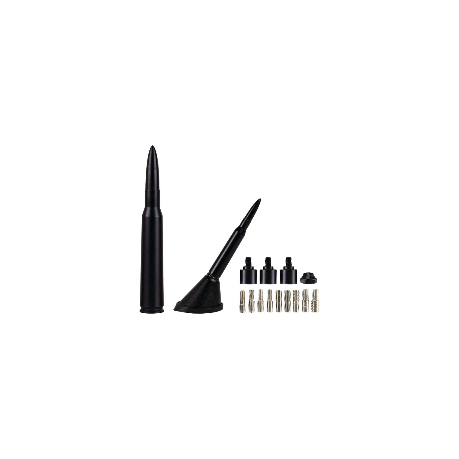 AmmoTenna 30FB 4.25" Billet Aluminum .30 Cal Replica Antenna Mast (Flat Black)