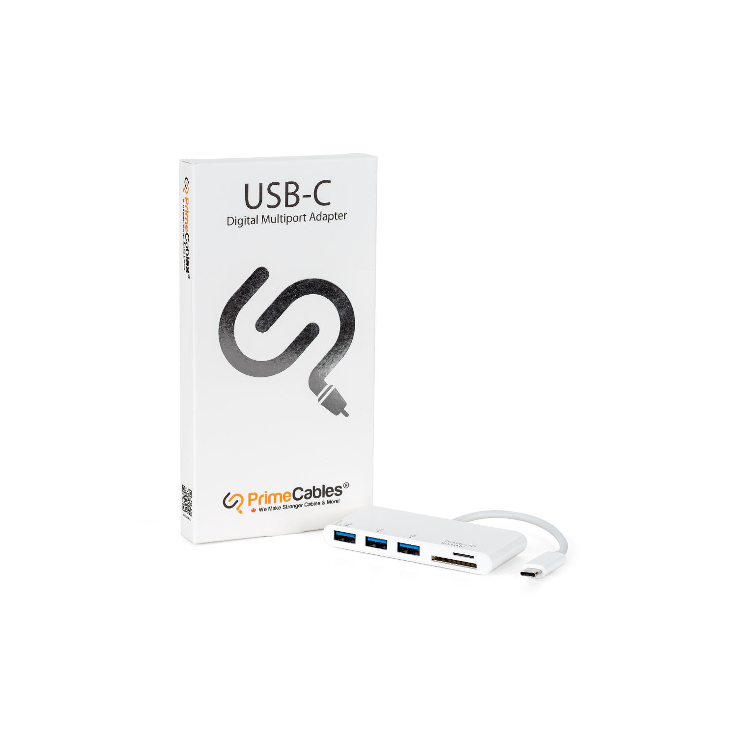 PrimeCables® USB 3.1 Type-C to USB3.0x3+Micro SD+SD/MMC Adapter