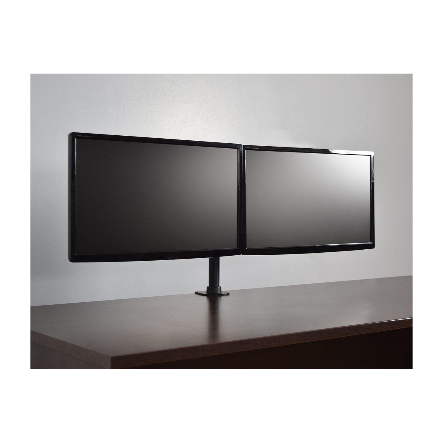 Full Motion Monitor Stand Dual Monitor Mount, Monitor Arm Fit 2 Screens Fully Adjustable Heavy Duty For 13"-27" Monitors Desk Mount