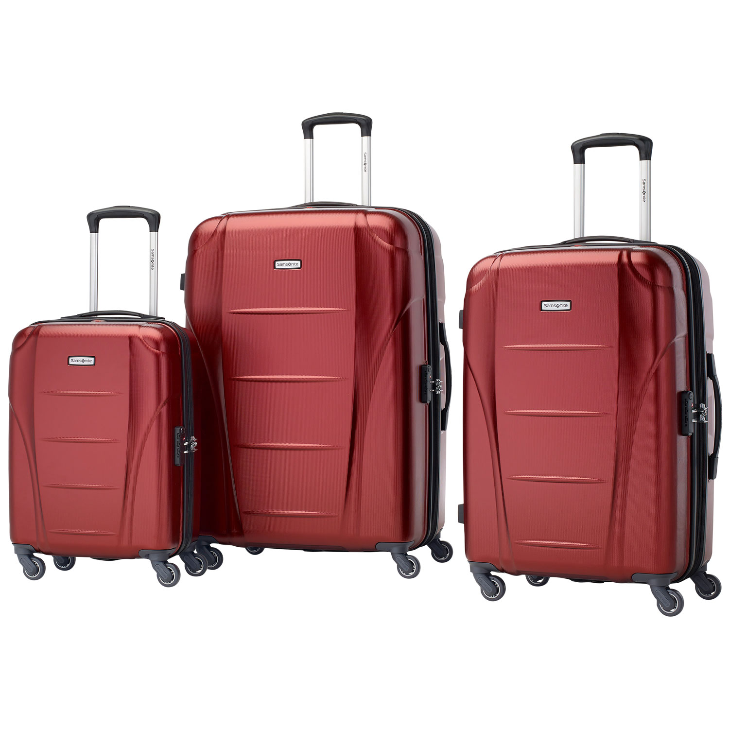 Samsonite Winfield NXT 3-Piece Hard Side Expandable Luggage Set - Dark Red