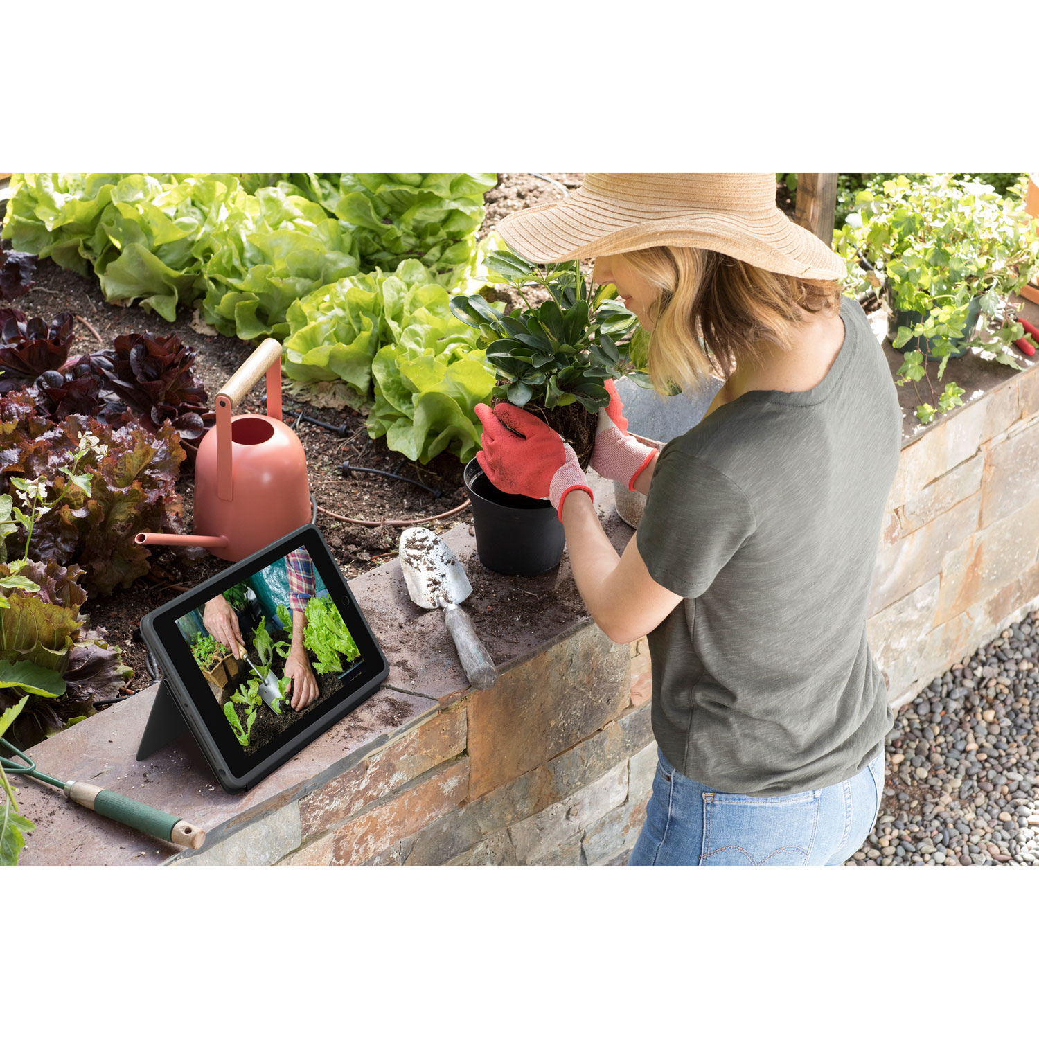 Étui-clavier folio robuste de Logitech pour iPad - Noir