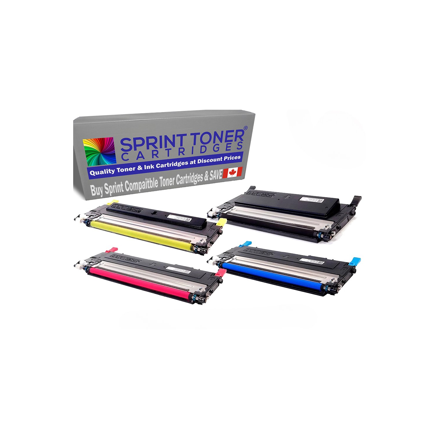 Compatible avec les cartouches d'encre en poudre couleur à rendement standard CLT406S, CLT-406S 4 de Samsung.