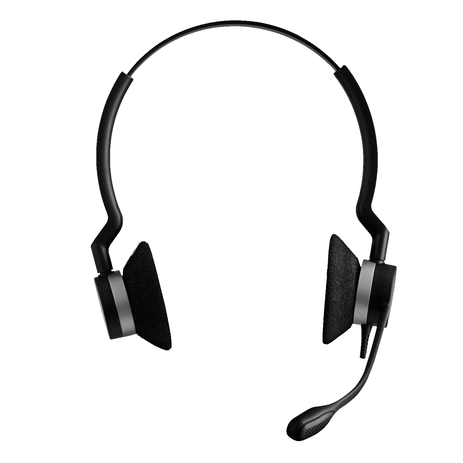 Jabra BIZ 2300 QD Duo On-Ear Noise Cancelling Headset with Mic - Black -