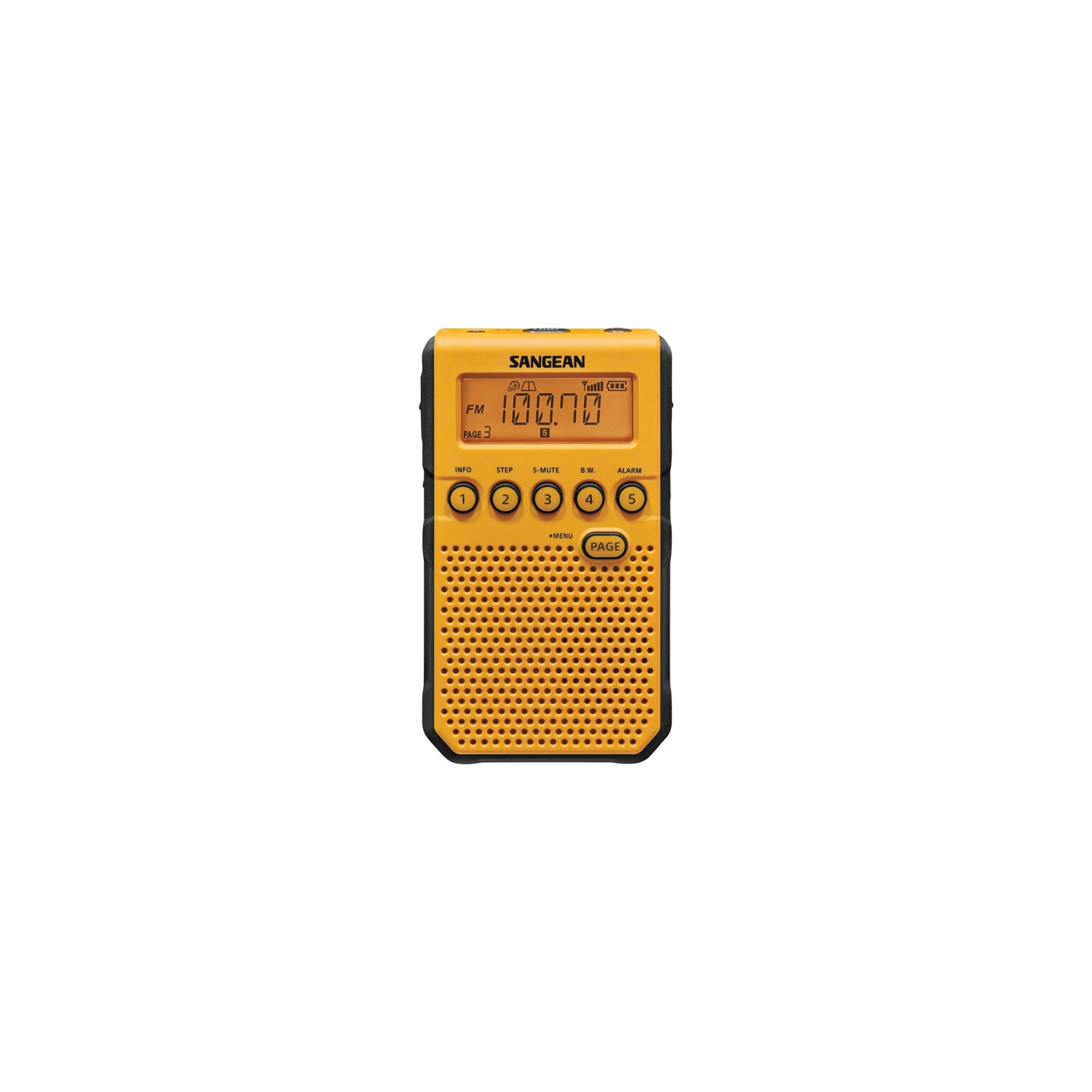 Sangean DT-800YL AM/FM Weather Alert Pocket Radio (Yellow)