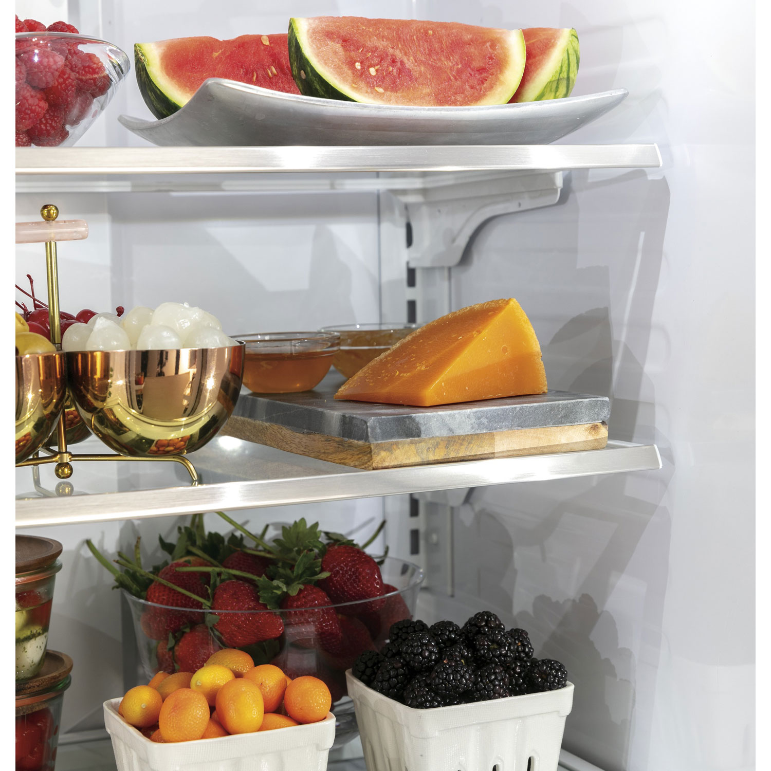 Café 33" 18.6 Cu. Ft. French Door Refrigerator with Water Dispenser - Matte White