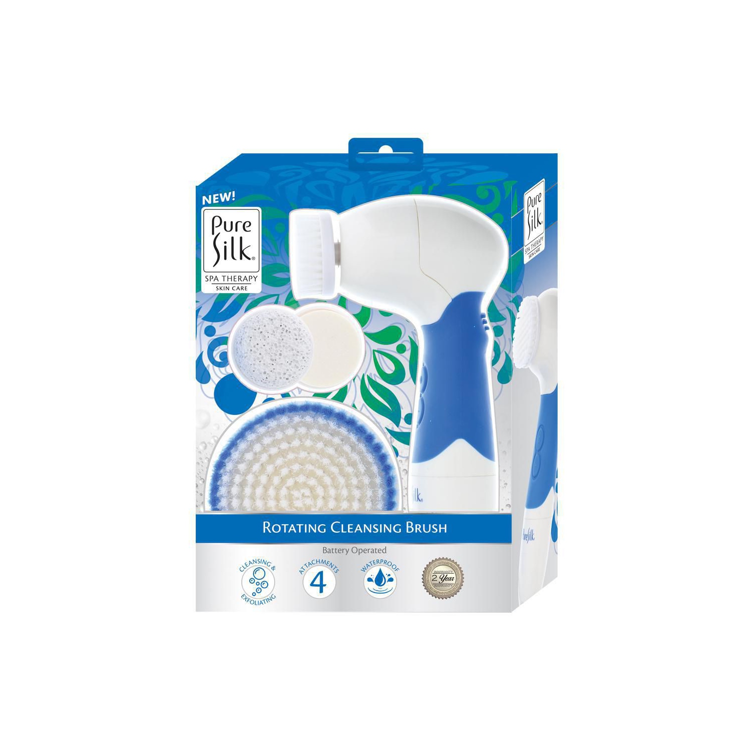 Pure Silk Rotating Cleansing Brush Spa Kit