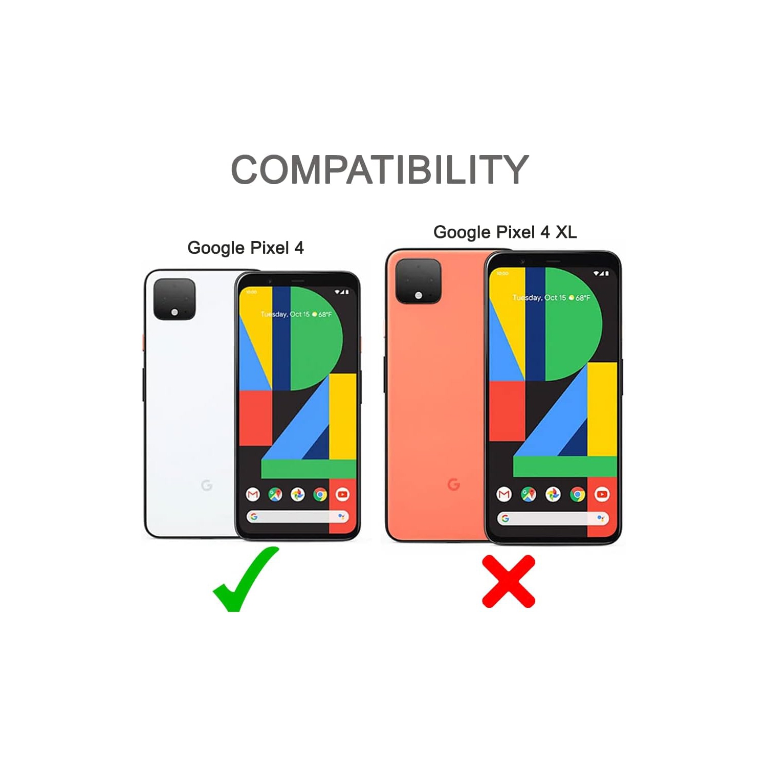 Google Pixel 4 Case and Screen Protector, [3 in 1] Heavy-duty rugged / Earthquake drop protection transparent soft TPU case