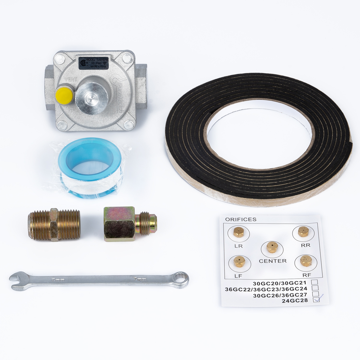 Empava 24" 4-Burner Gas Cooktop Stove - Black Tempered Glass