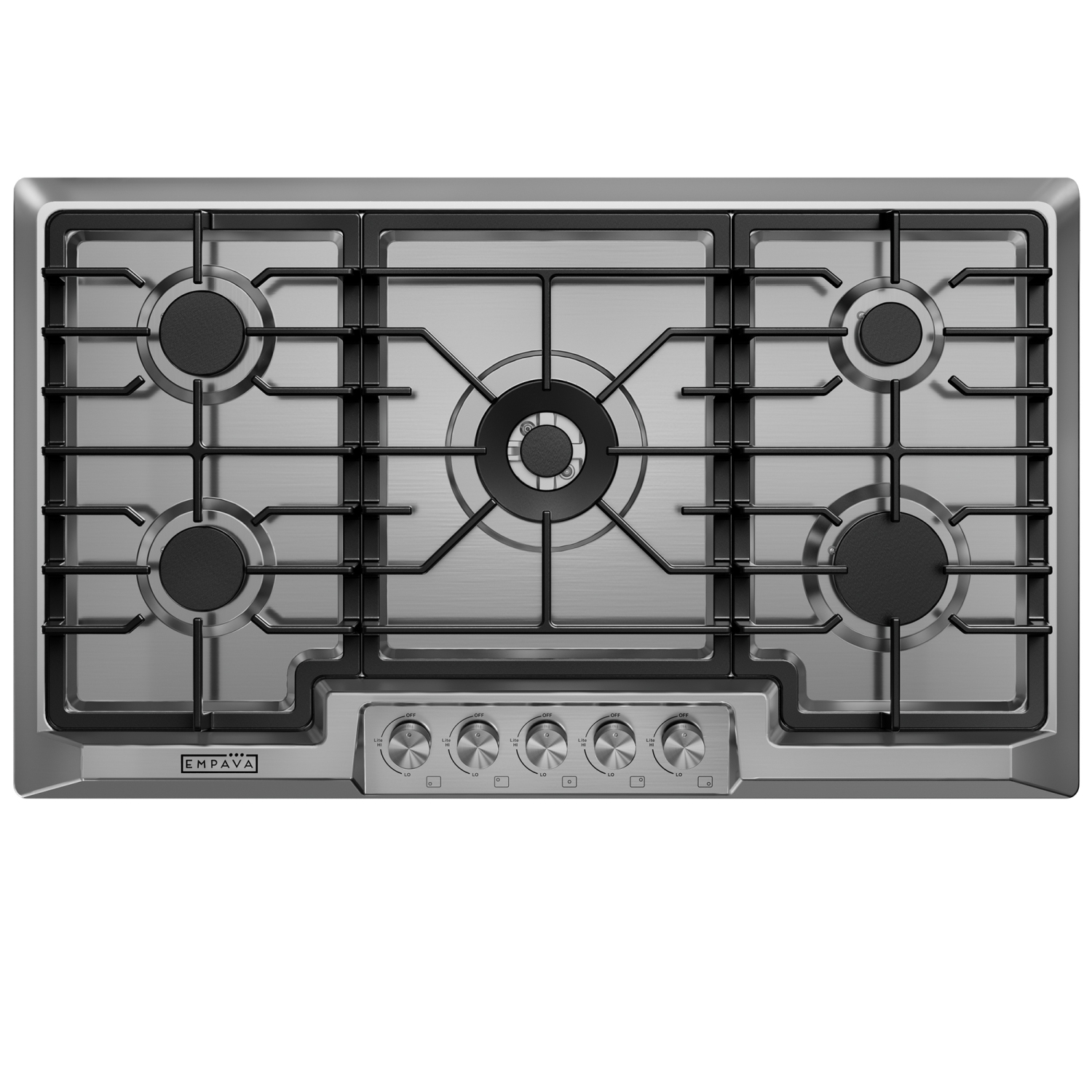 Empava 36" 5-Burner Gas Cooktop Stove - Stainless Steel