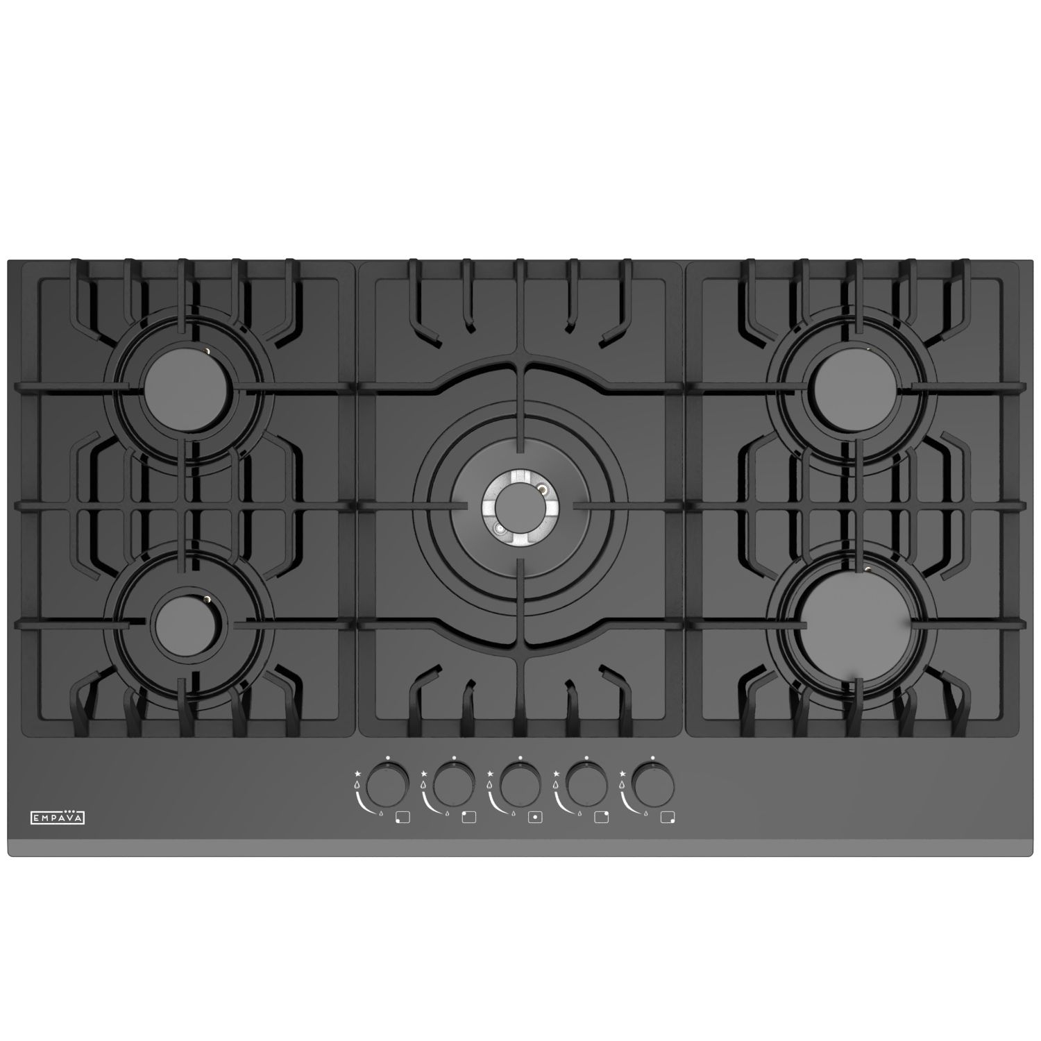  Gas hob Gas Stoves, Portable Gas Hob Single LPG Burner, Black  Tempered Glass Catering Camping Gas Stove ，Cast Iron Pan Support [Energy  Class A] (Color : C) : Appliances