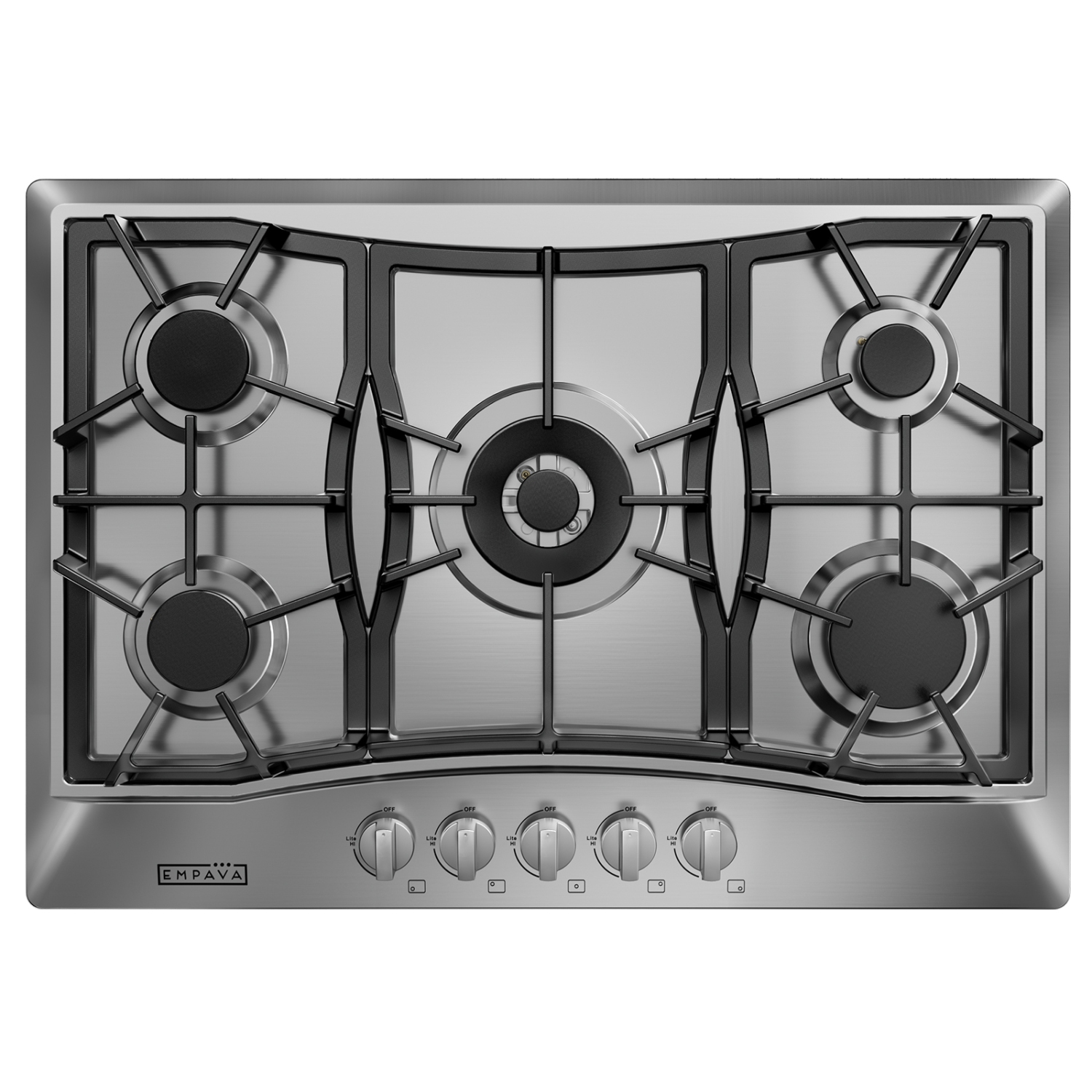 Empava 30" 5-Burner Gas Cooktop Stove - Stainless Steel