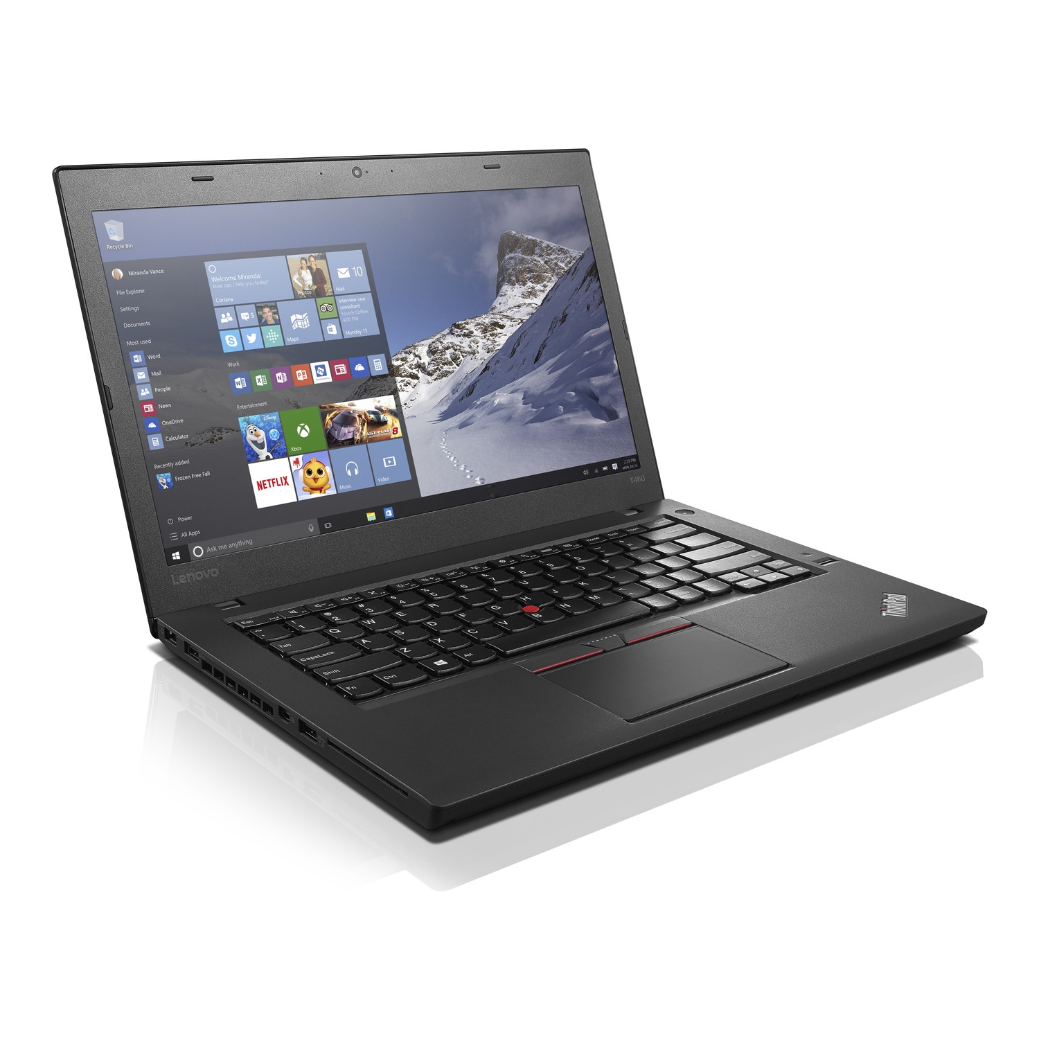 Refurbished (Good) - Lenovo ThinkPad T460 14" Laptop - Intel Core i5-6300U (2.4GHz) - 8GB RAM - 256GB SSD - Windows 10 Pro(Grade A)