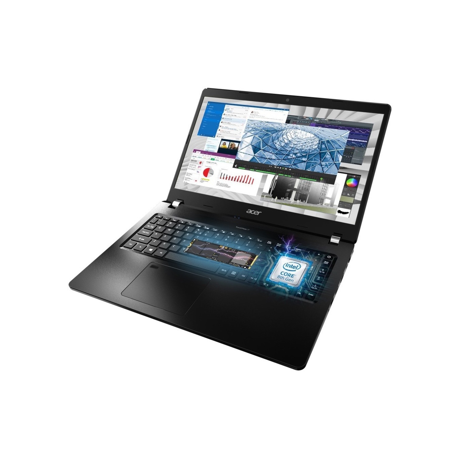 Acer TravelMate P2 14" Notebook - 1920 x 1080 - Intel Core i5-8250U - 16GB RAM - 512GB SSD - Windows 10 Pro (P214-51G TMP214-51G-58U6)