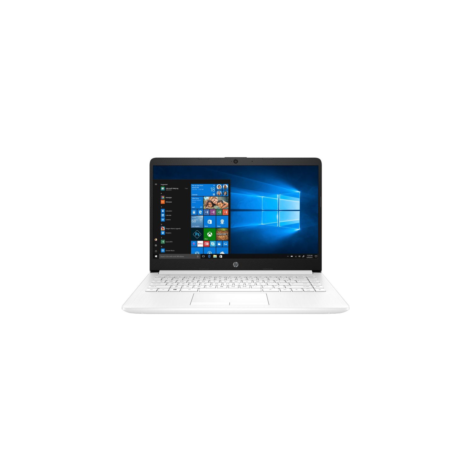 Refurbished (Good) - HP 14-dk0030ca Notebook 14" HD A4-9125 2.3GHz 4GB RAM 64GB eMMc Win 10 Home S White