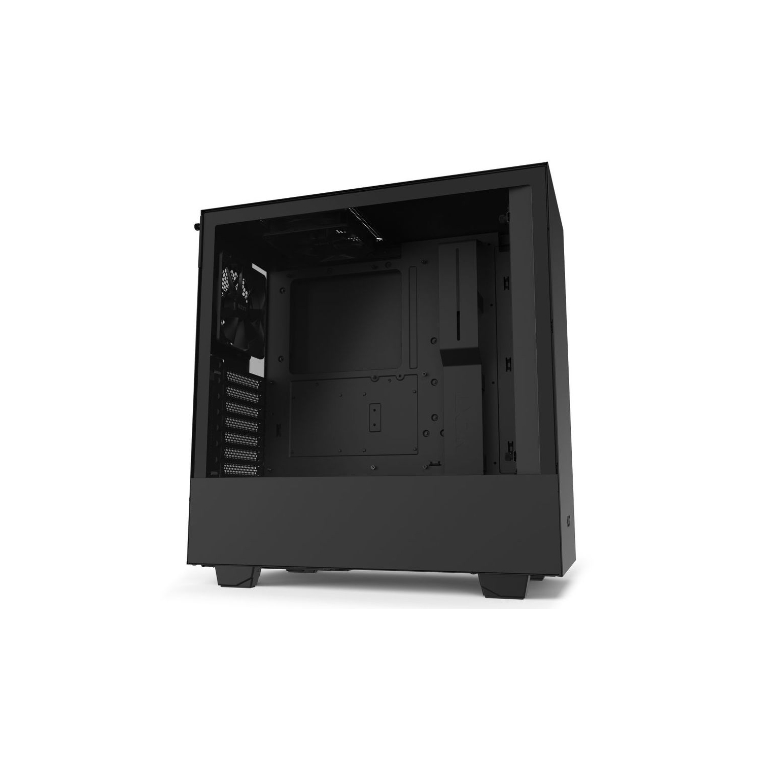 NZXT H510 - Compact ATX Mid-Tower Case - Front I/O USB Type-C Port - Tempered Glass Side Panel - Black (CA-H510B-B1)