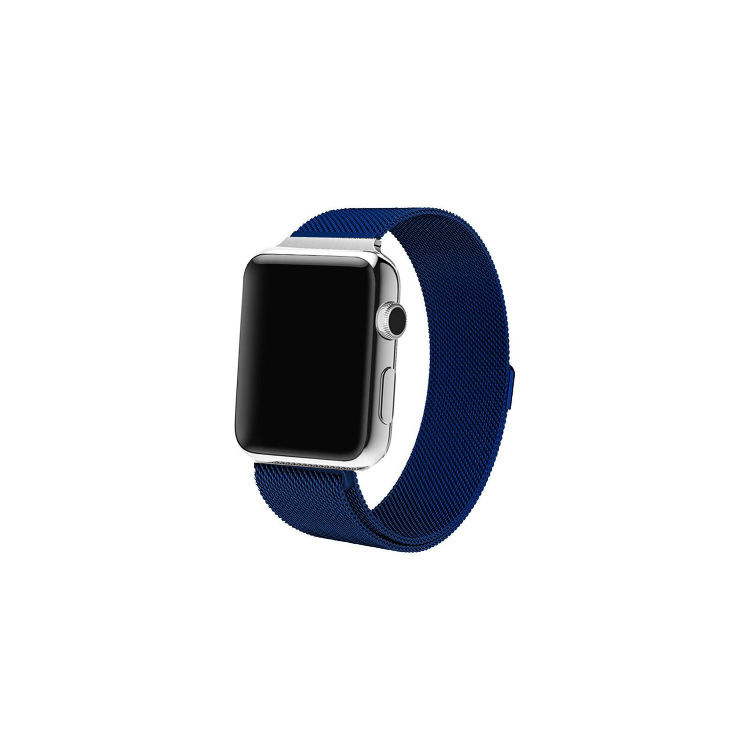 Bracelet à fermoir magnétique Milan bleu de PANDACO pour Apple Watch 38&nbsp;mm/40&nbsp;mm/41&nbsp;mm/42&nbsp;mm