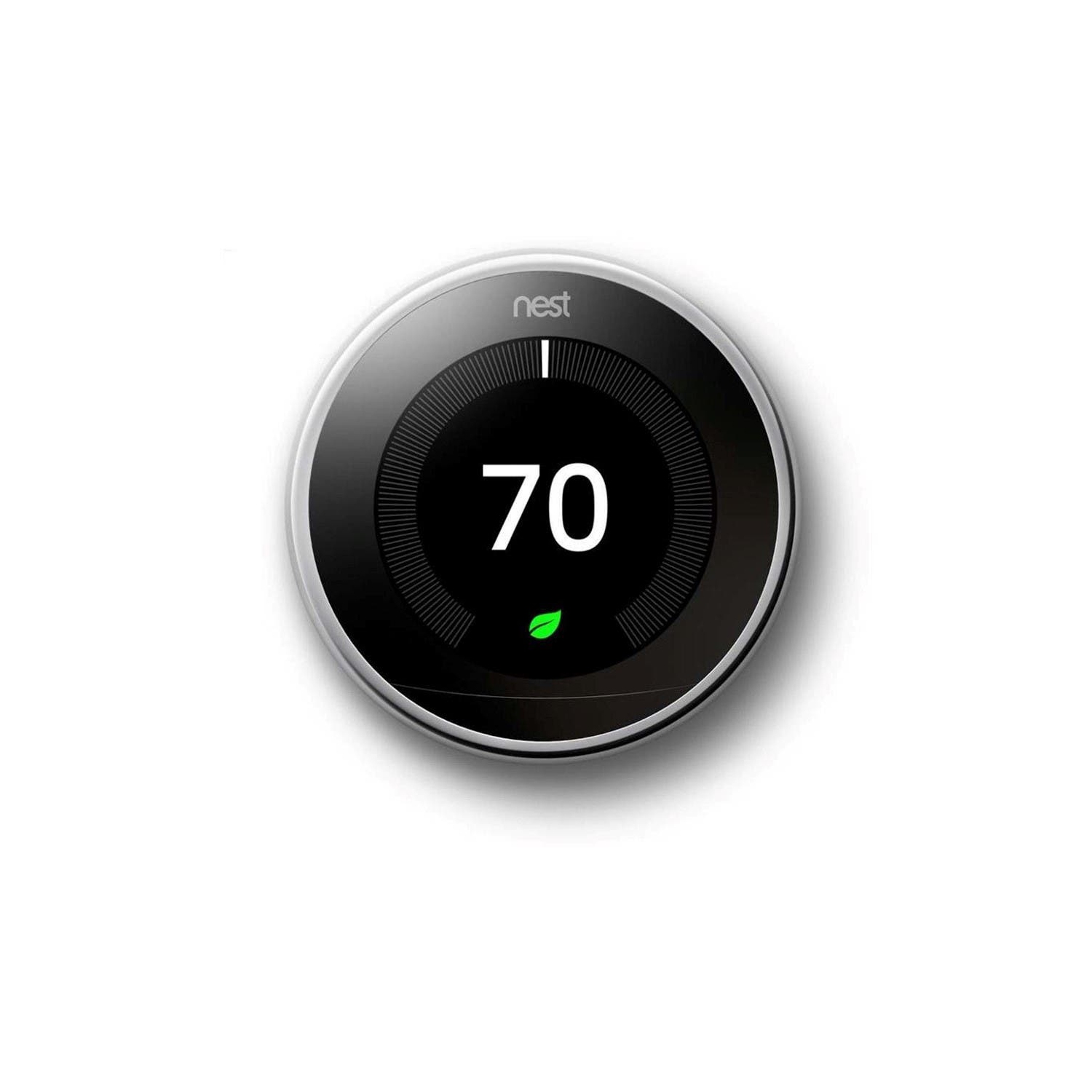 Nest Learning Thermostat - 3rd Generation - Polished Steel